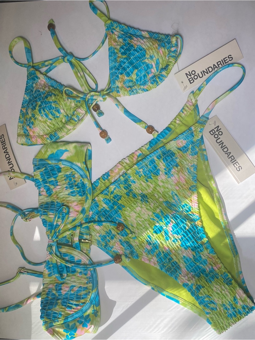 Women’s halter triangle bikini top no boundaries XXS, L NWT - Picture 8 of 8
